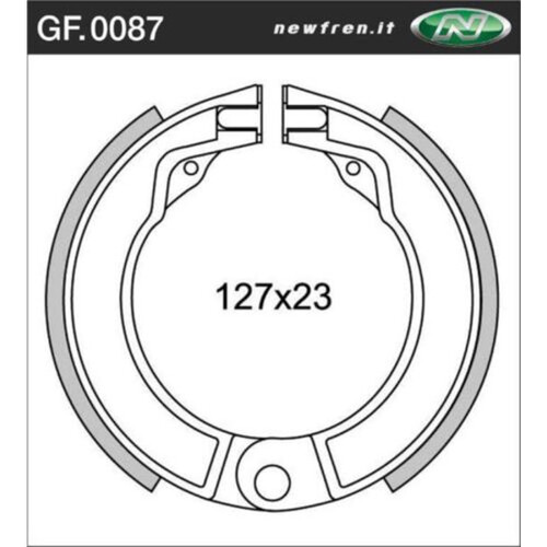 Rear Brake Shoes for Piaggio/Vespa Vespa 125 1946 to 1962