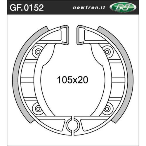 Front Brake Shoes for Piaggio/Vespa Boss 50 1989 to 1992