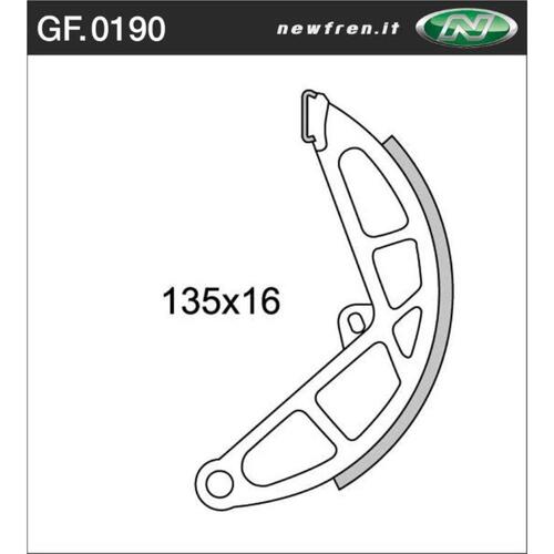 Rear Brake Shoes for Piaggio/Vespa Boss 50 1989 to 1992