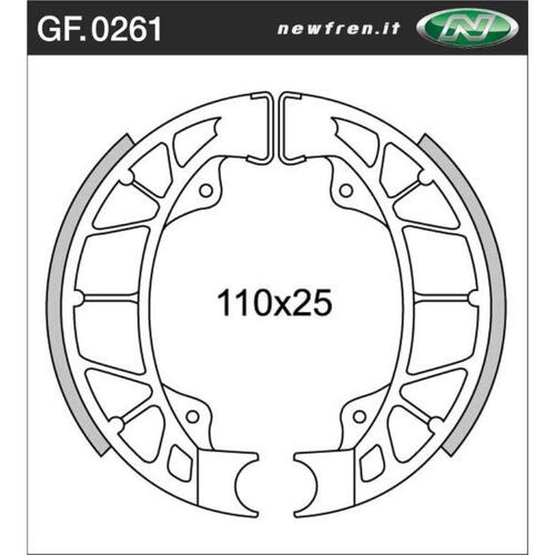 Rear Brake Shoes for Piaggio/Vespa LX 150 2005 to 2007