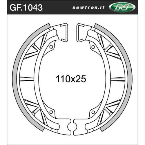 Rear Brake Shoes for Honda CB125S 1975 to 1977