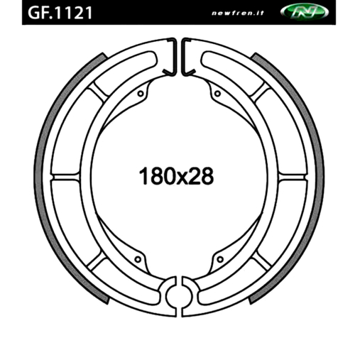 Rear Brake Shoes for Suzuki GS400 1977 to 1979