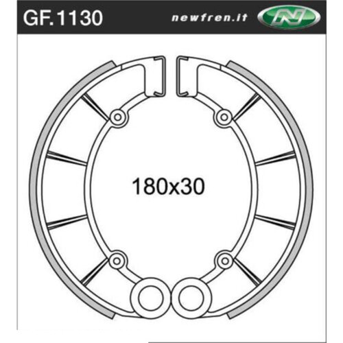 Rear Brake Shoes for Honda CB500F 4 Cyl 1972 to 1977