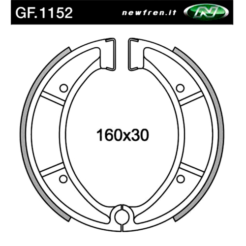 Rear Brake Pads for Husqvarna CR250 1987 to 1990