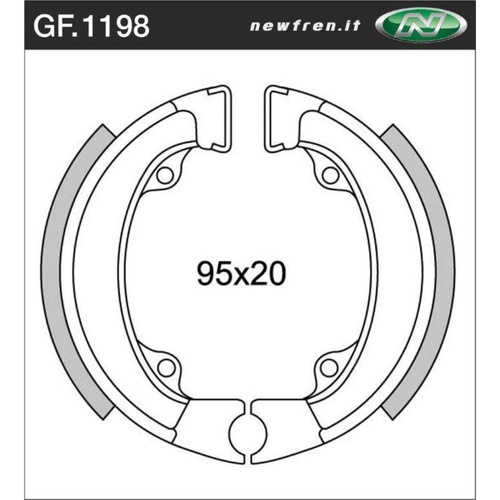 Newfren Front Brake Shoes Standard Line