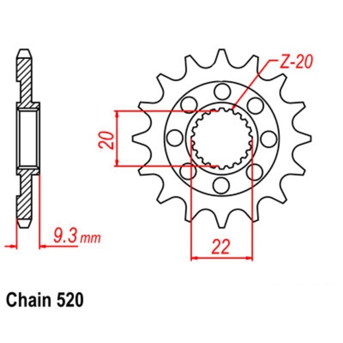 Standard Front Sprocket 13T