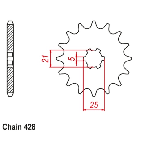 12T Front Sprocket TC90/100 (1467)