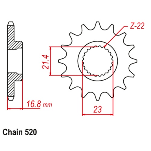 Front Sprocket 16T