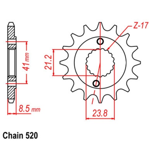 Standard Front Sprocket 14T