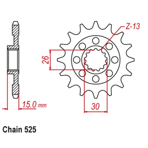 Front Sprocket 17T