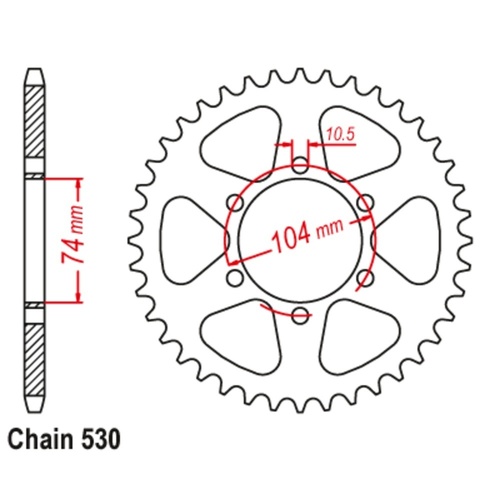 Rear Sprocket Steel