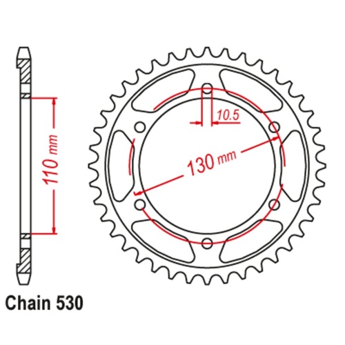 Rear Sprocket 38T