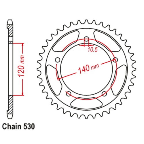 Standard Rear Sprocket 40T