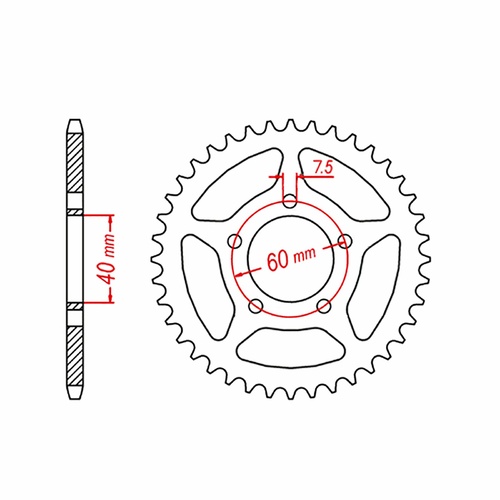 Standard Rear Sprocket 48T