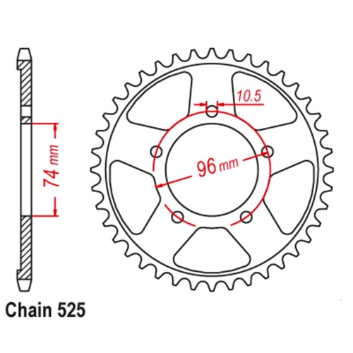 Standard Rear Sprocket 40T