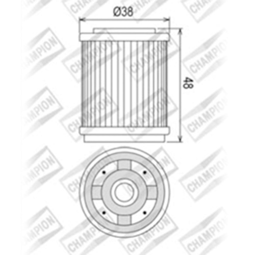 Champion Oil Filter for Yamaha XT200 1982-1983