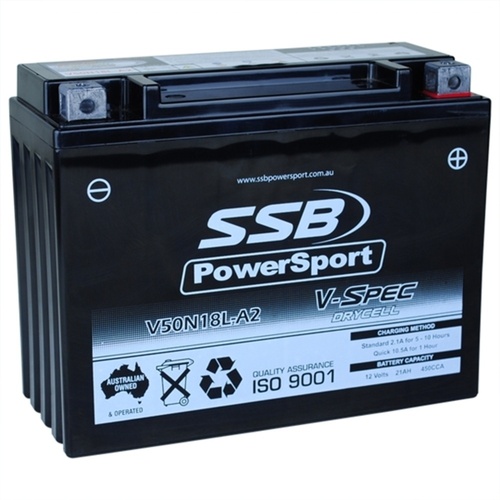 SSB 12V Dry Cell AGM 450 CCA Battery 7.3 Kg for Can-Am Spyder F3 SE SE6 2016