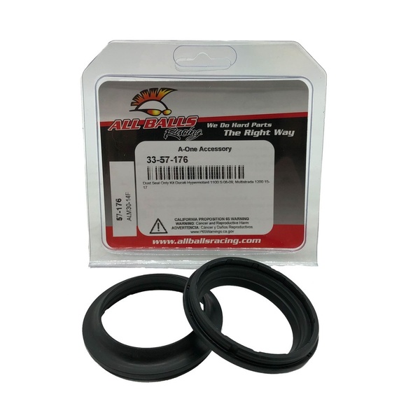 All Balls Fork Dust Seal Kit for 2007-2009 DUCATI 1100 HYPERMOTARD S