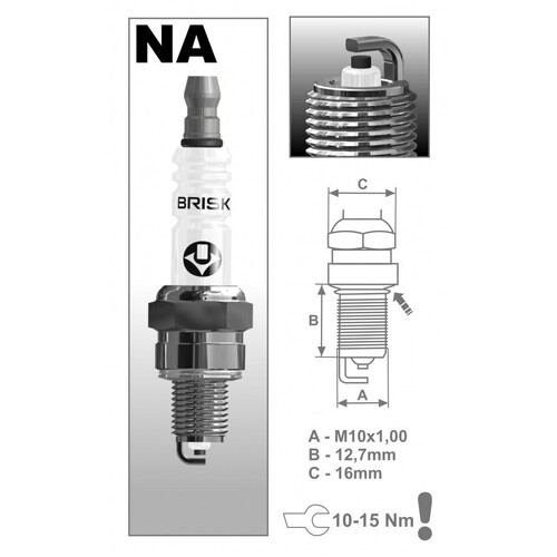 Spark Plug NAR15C (CR6HSA) for Yamaha TTR90 2000 to 2002