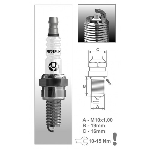 Spark Plug AR10C (CR9E) for Kawasaki ZXR750 M1-M2 1993 to 1994