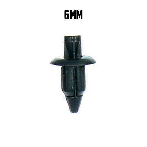 Plastic Push Plug Small Flange 6MM(10 Bag)