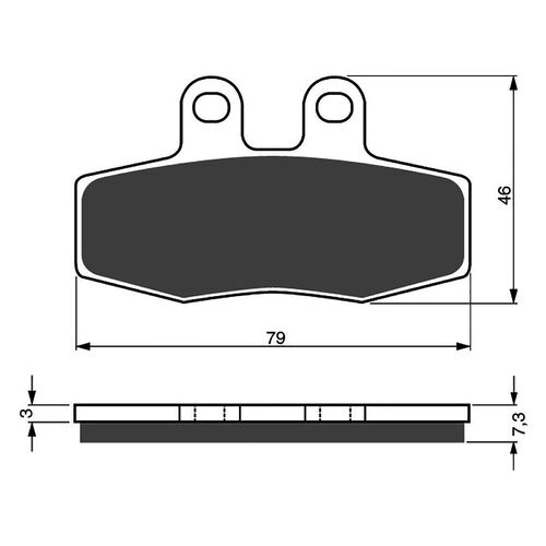 Brake Pads Goldfren GF010 - S3