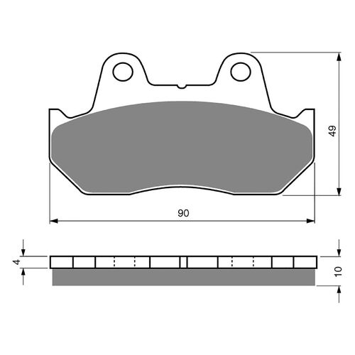 Sintered Front Brake Pads GF050-S3 for Honda CX500TC TURBO 1984