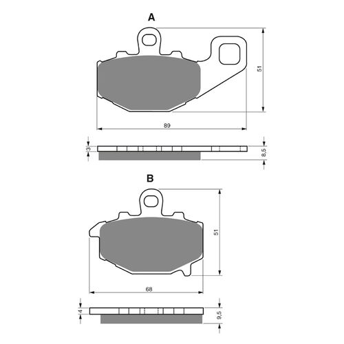 Brake Pads Goldfren GF093 - S3