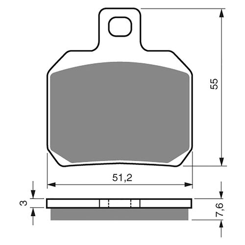 Brake Pads Goldfren GF152 - S3