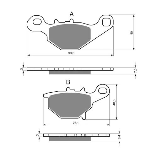 Brake Pads Goldfren GF226 - K5