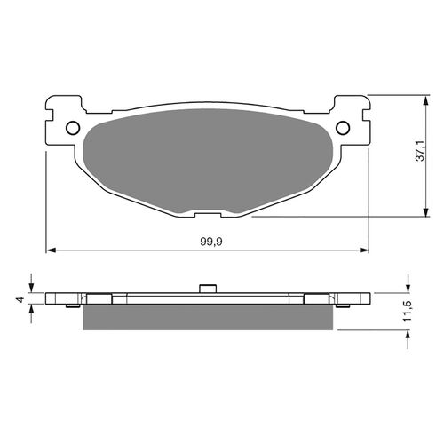 Brake Pads Goldfren GF268 - S3