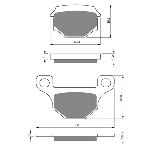 Brake Pads Goldfren GF289 - S3