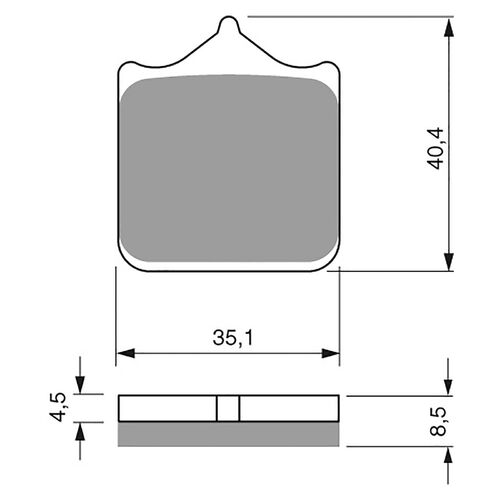 Brake Pads Goldfren GF304 - S3