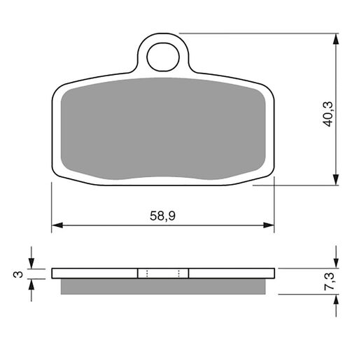 Brake Pads Goldfren GF307 - S3