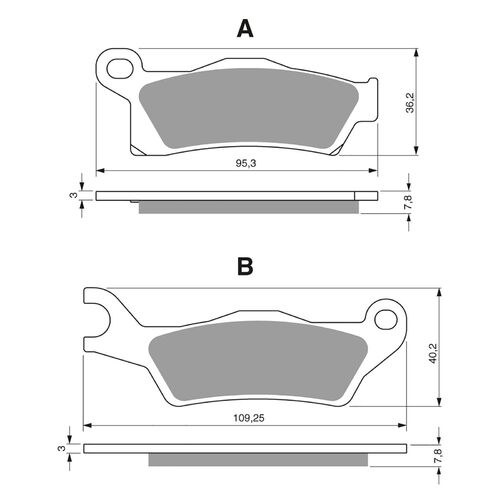 Brake Pads Goldfren GF310 - K1