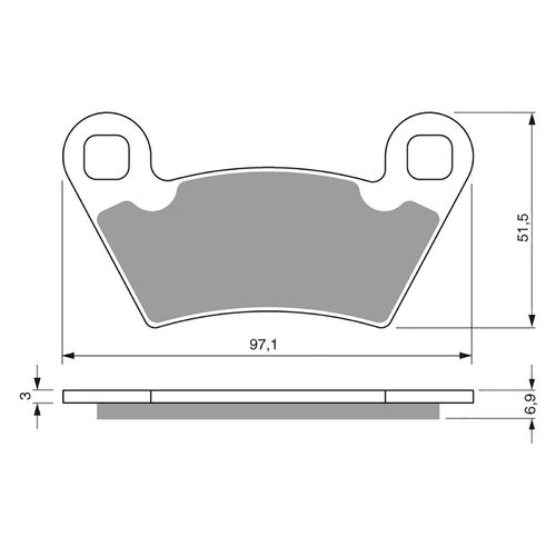 Front Brake Pads Goldfren GF312 - K5