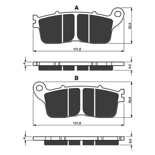 Brake Pads Goldfren GF323 - S3