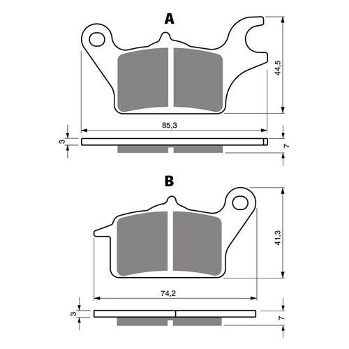 Brake Pads Goldfren GF336 - S3