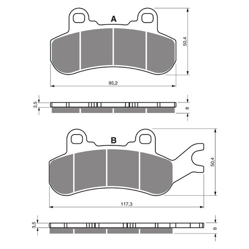 Brake Pads Goldfren GF378 - K1