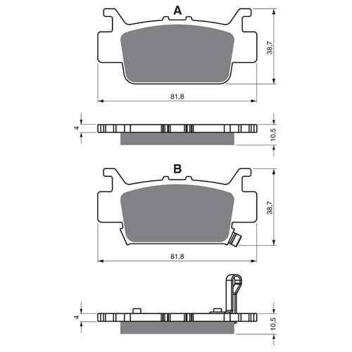 Brake Pads Goldfren GF382 - K5