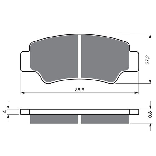 Brake Pads Goldfren GF390 - K5