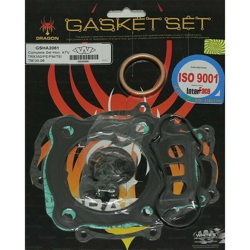 Whites Complete Top Bottom Gasket Kit for Honda TRX 350FE Fourtrax Rancher 00-06