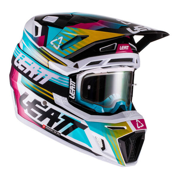 LEATT 22 HELM KIT MOTO 8.5 AQUA V22 (XL)