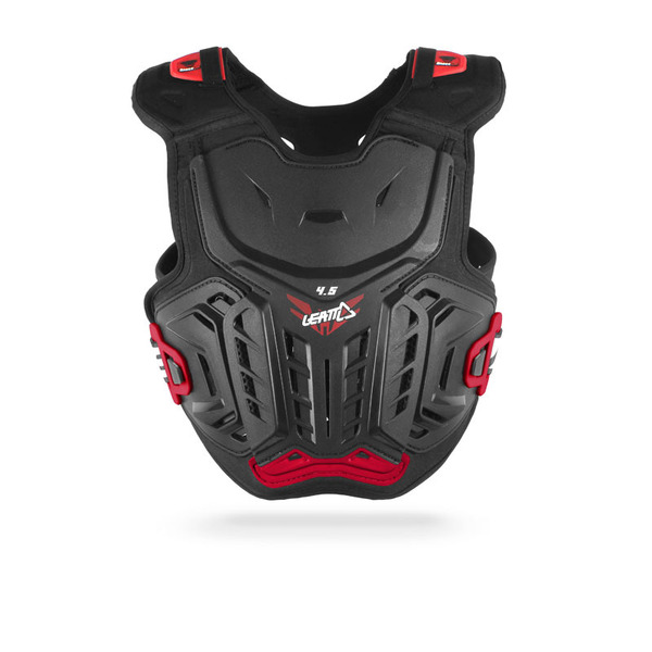 LEATT CHEST PROTECTOR 4.5 BLK/RED JNR LGE/XL 147-159CM