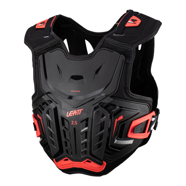 Leatt Junior 2.5 Chest Protector - Black / Red (Youth L / XL)