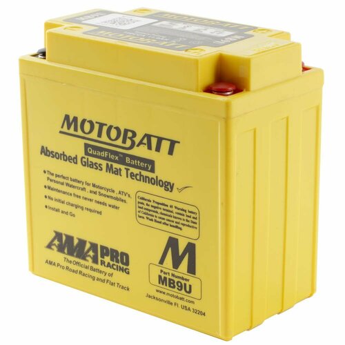 12V 140 CCA Glass Mat Battery for Suzuki GT500 1976 to 1977