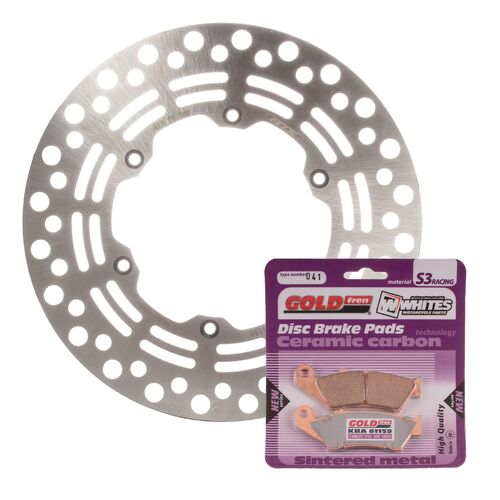 BRAKE ROTOR & PAD FRONT KIT - SUZ DRZ400E 00-20