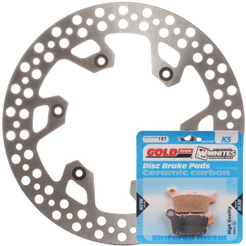 BRAKE ROTOR & PAD REAR KIT - YAM YZ125 03-20