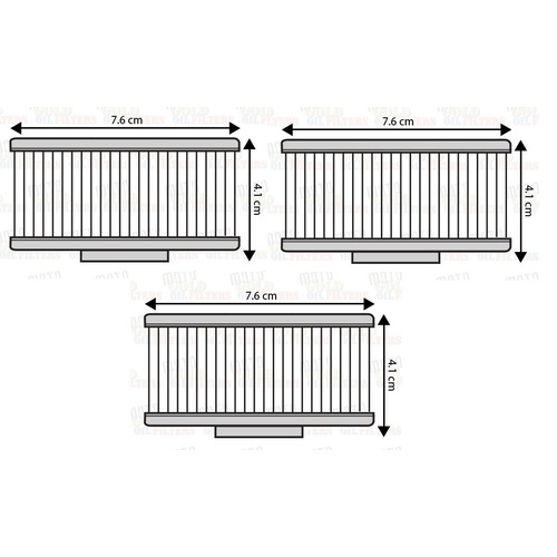 3 OIL FILTERS for Yamaha XJ600RL 1984 1985 | XJ650 1980 to 1983 | XJ550 1981 1982