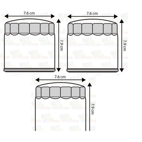 OIL FILTER 3 PACK KIT for BMW R1150 1999 to 2006 REPLACEMENT HF163